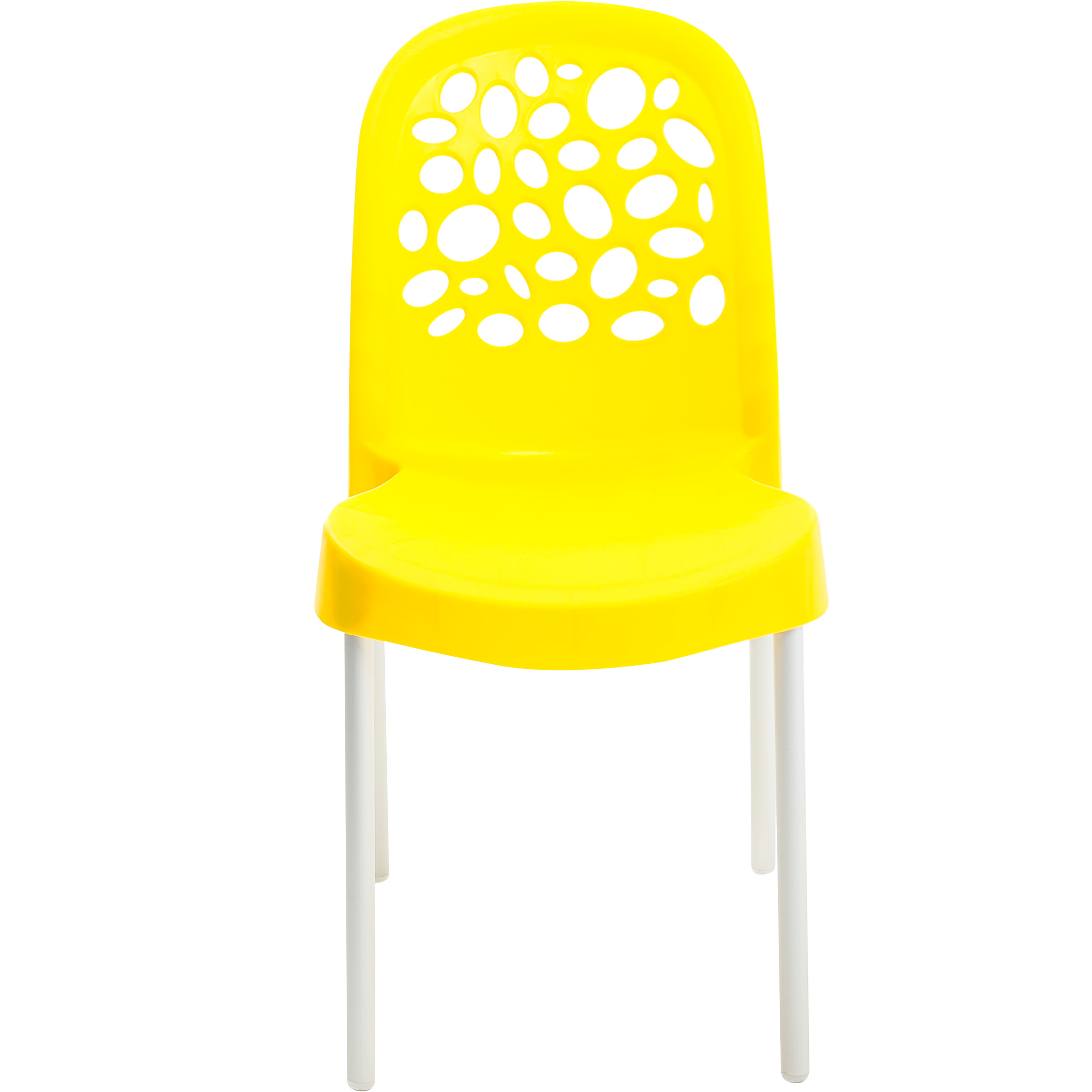 Cadeira de Plástico Deluxe Amarela